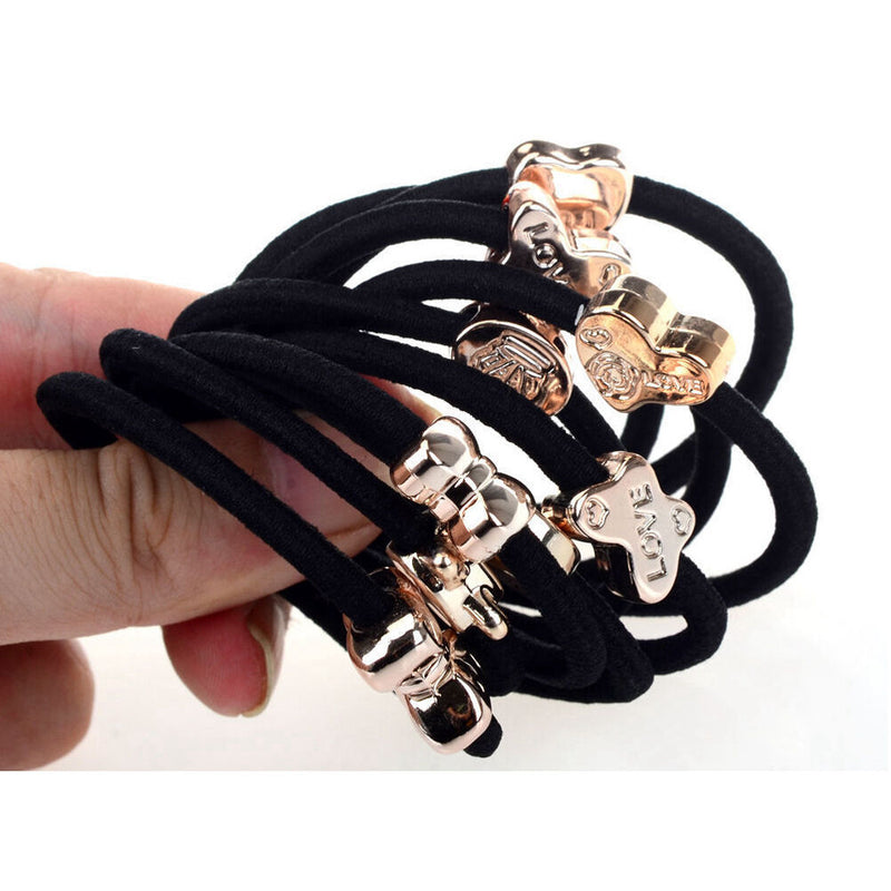 10x Women's Elastic Hair Ties Band Ropes Ring Ponytail Holder Accessories Hot