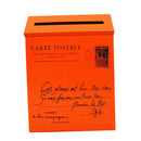 Galvanized Iron Wall Post Postbox Letter Letterbox Mail Mailbox Orange