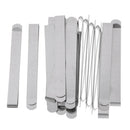 20 Pieces 3 Inch Measure Clip Hemmer No Pin Hem Clip with Marking Ruler Guides