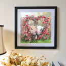 5D DIY Full Drill Diamond Painting 2 Heart Pigs Cross Stitch Embroidery Kit