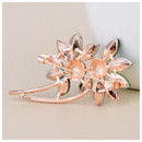 Multi-color Crystal diamond Sun flower Brooches For Women Wedding Brooch Co H5T1
