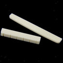 2x 80mm Bone Saddle + Slotted Nut 52mm Replacement for Classical Guitar Accs