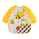 Cartoon Waterproof Unisex Baby Feeding Long Sleeve Art Apron Animal Bibs(B) A