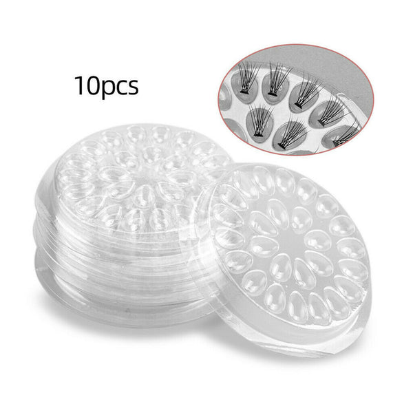 20pcs Disposable Eyelash Glue Holder Pallet For Professional Eyelash Extensions,