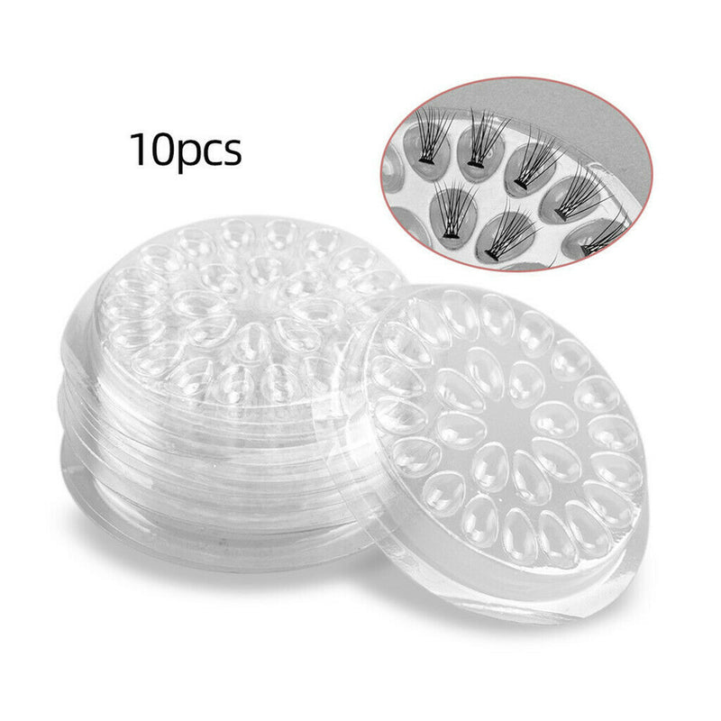 20pcs Disposable Eyelash Glue Holder Pallet For Professional Eyelash Extensions,