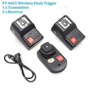 Wireless PT-04GY 4 Channels Flash Trigger Radio With 2 Receivers For Camera