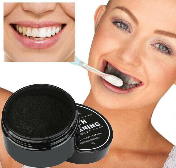 Activated Charcoal Powder Natural Organic Black Teeth Whitening Toothpaste CARE