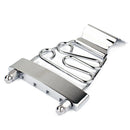 Short Trapeze Tailpiece 4-string Guitar Bridge For  Guitars Chrome