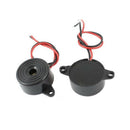 5 Pcs DC 3-24V 85dB Sound Electronic Buzzer Alarm Black 23 x 12mm Y9F4