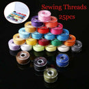 25* Sewing Machine Bobbins Thread Spools Case With Threads for Sewing Machine AU