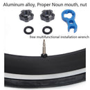 1Set Mountain Bike Gas Air Nozzle Tire Presta Valve Core Nut With Install WrSEAU