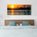100x40cm Sunset Reed Marshes Diamond Painting Full Round Drill Cross Stitch