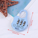 Mini Resettable 3 Digit Combination Travel Luggage Suitcase Code Lock- OZ