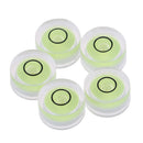 5Pcs mini round bubble spirit degree mark surface level ruler measuring lj
