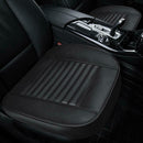 Bamboo Charcoal Car Seat Cover Four Season Auto Front Seat Cushion (Black) A
