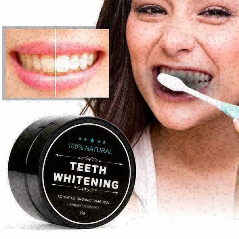 Pure ORGANIC ACTIVATED CHARCOAL COCONUT TEETH WHITENING POWDER-NATURAL CARB A3R7