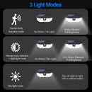 48LED Solar Motion Sensor Wall Light USB Rechargeable Waterproof Yard Lamp US