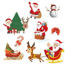 Christmas Patch Washable Heat Transfer Ironing Patch Clothing Santa Claus  3C