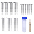 Wool Felting Needles -Bulk pack of 60 Pieces  Wood Handle Felt Tool Felt Craft