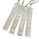 Iron Bookmark Ruler Set Of 4 Hollow Cute Drawing Template Painting Stencil