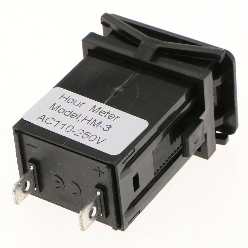 Mechanical Hour Meter Gauge Professional Engine Hourmeter AC110-250V for Boat