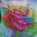 DIY Flower Special Shaped Diamond Painting PU Leather Chain Crossbody Bags