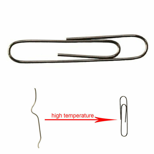 Self Bending Illusion Memory Change Metal Paper Clip Wire Trick Toys Magic Prop