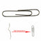 Self Bending Illusion Memory Change Metal Paper Clip Wire Trick Toys Magic Prop