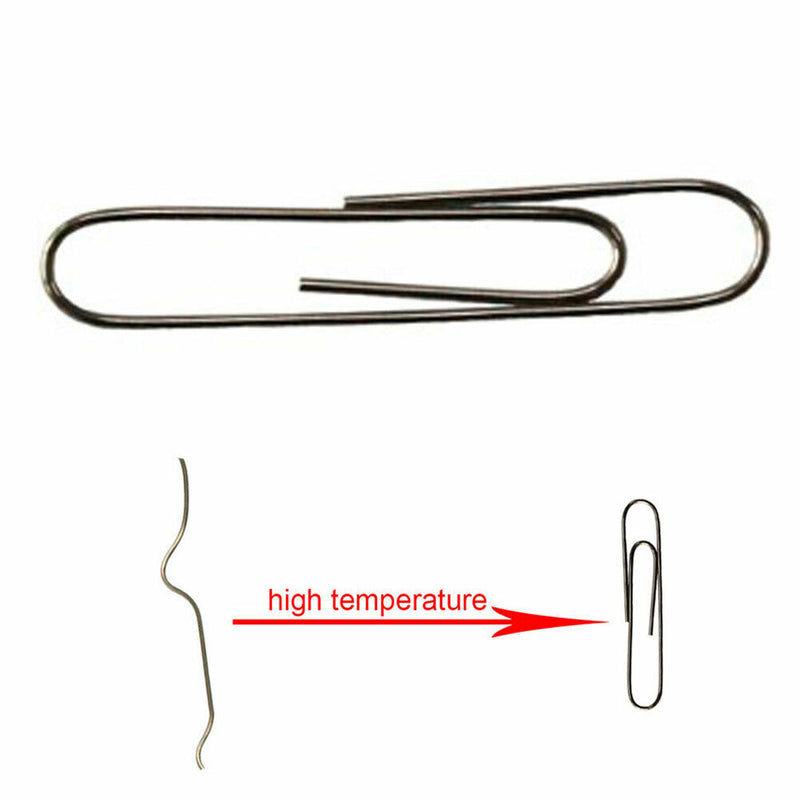 Self Bending Illusion Memory Change Metal Paper Clip Wire Trick Toys Magic Prop