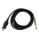 Guitar Bass 6.35mm Jack to USB Link Connection Instrument Cable Adapter