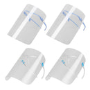4x Safety Elastic Full Face Shield Guard Guard Reusable Goggles Visor Hat