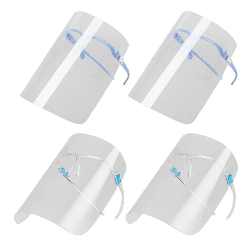 4x Safety Elastic Full Face Shield Guard Guard Reusable Goggles Visor Hat