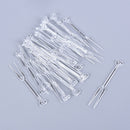 30 Pcs Transparent Disposable Plastic Fruit Forks, Forks Bistro Cocktail Forks