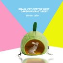 Fruit Guinea Pig Hedgehog Cotton House Pet Squirrel Winter Warm Nest (A)