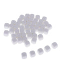 50pcs 1,2cm White Opaque Dice 6 Faces Acrylic Dice Game DIY White Table For MTG