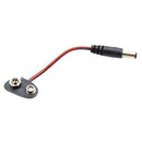 2.1x5.5mm Male DC Plug, Battery Clip Connector 9V