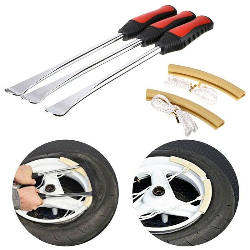 Tire Levers Spoon Set,Heavy Duty Motorcycle Bike Car Tire Irons Tool Kit K8T3