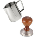58Mm Espresso Coffee Tamper With 12 Oz Frothing Pitcher Barista Style Ameri