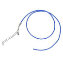 30 x Jewelry Silk Ribbon Necklace Wire Wax Rope Necklace Cord + Closure Col