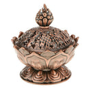 Lotus Incense Smoke Cone Aroma Burner Holder Stove Backflow Censer Decor -  Z7Q4