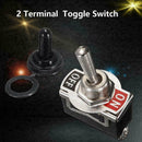 5X Toggle Switch Heavy Duty 125V 20A SPST 2 Terminal Waterproof Car ATV OFF Q6K1