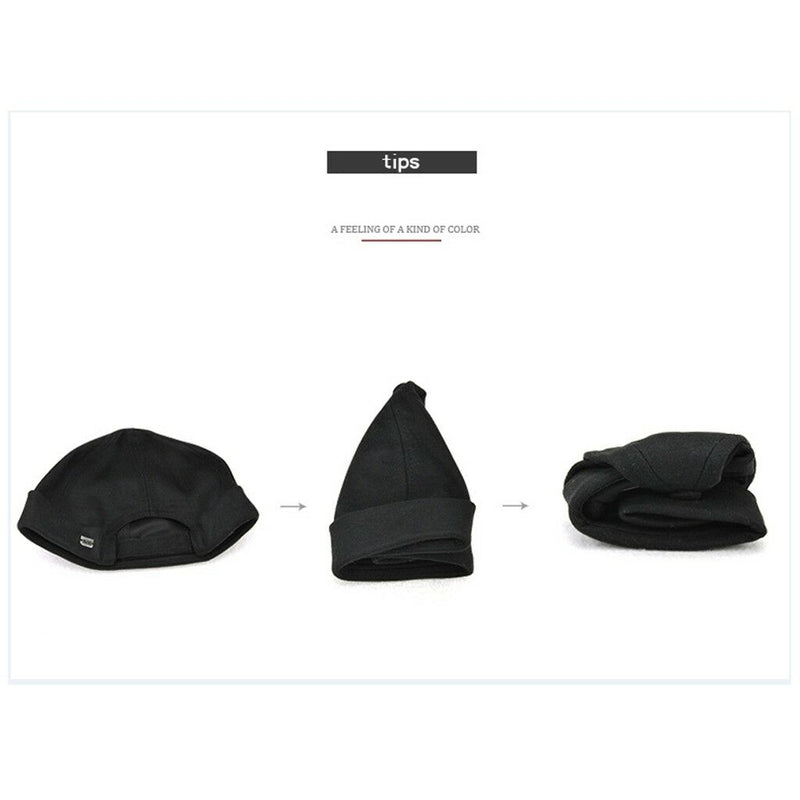 2pcs Mens Skullcap Navy Cap Docker Hat Beanie Sailor Fisherman Retro Hat