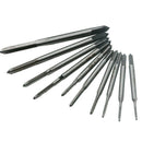 10pcs Micro Machine Tap Clock Watch Watchmaker Repair Tools Screw Thread M1-M3.5