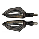 1 Pair Universal Motorcycle White And Yellow Colors Turn Signal LED Light