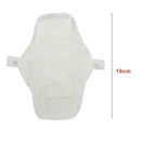 White Thin Reusable Menstrual Cloth Sanitary Pads Napkin for Women Girl 18cm