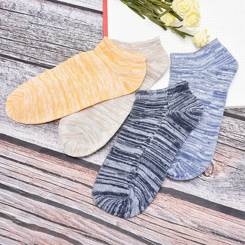 men Bamboo mixed lable Comfo rtable Cotton Sock Slippers Short Ankle So~PAB Kw