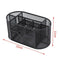 Multifunctional 9 Components Table Metal Desktop Storage Box (Black) J8N7