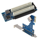 PCI-E To Dual PCI Riser Card Extender Desktop PCI Express Expansion Adapter A