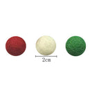cotton thread strand of wool felt pom pom balls christmas decorations craft