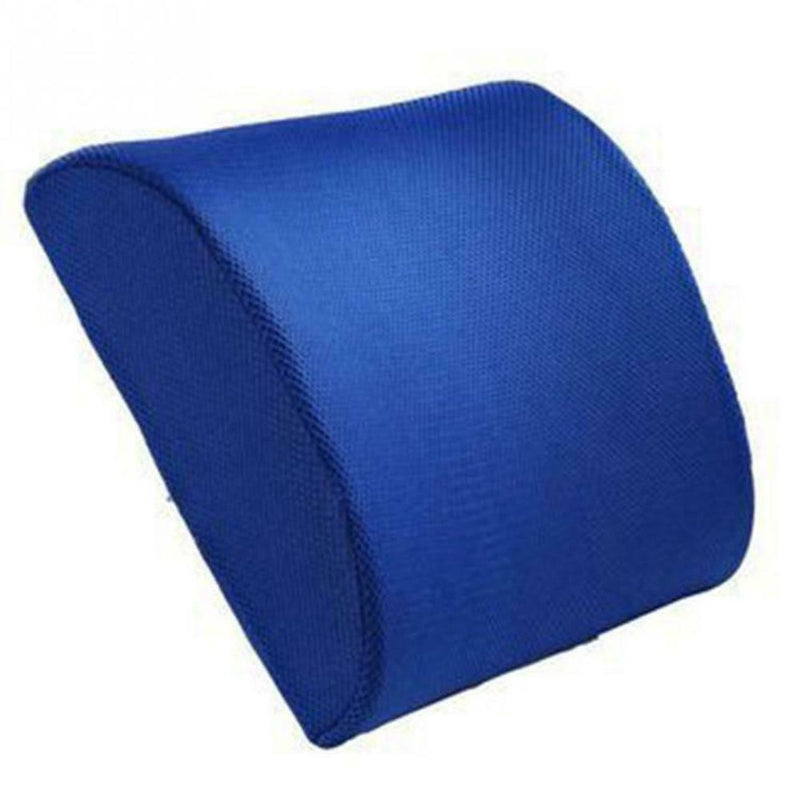 Hot Memory Foam Lumbar Back Support Cushion Pillow for Home Car Office Seat Blue